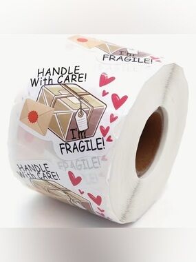 'I'm Fragile' Handle With Care Shipping Stickers - Set of 50